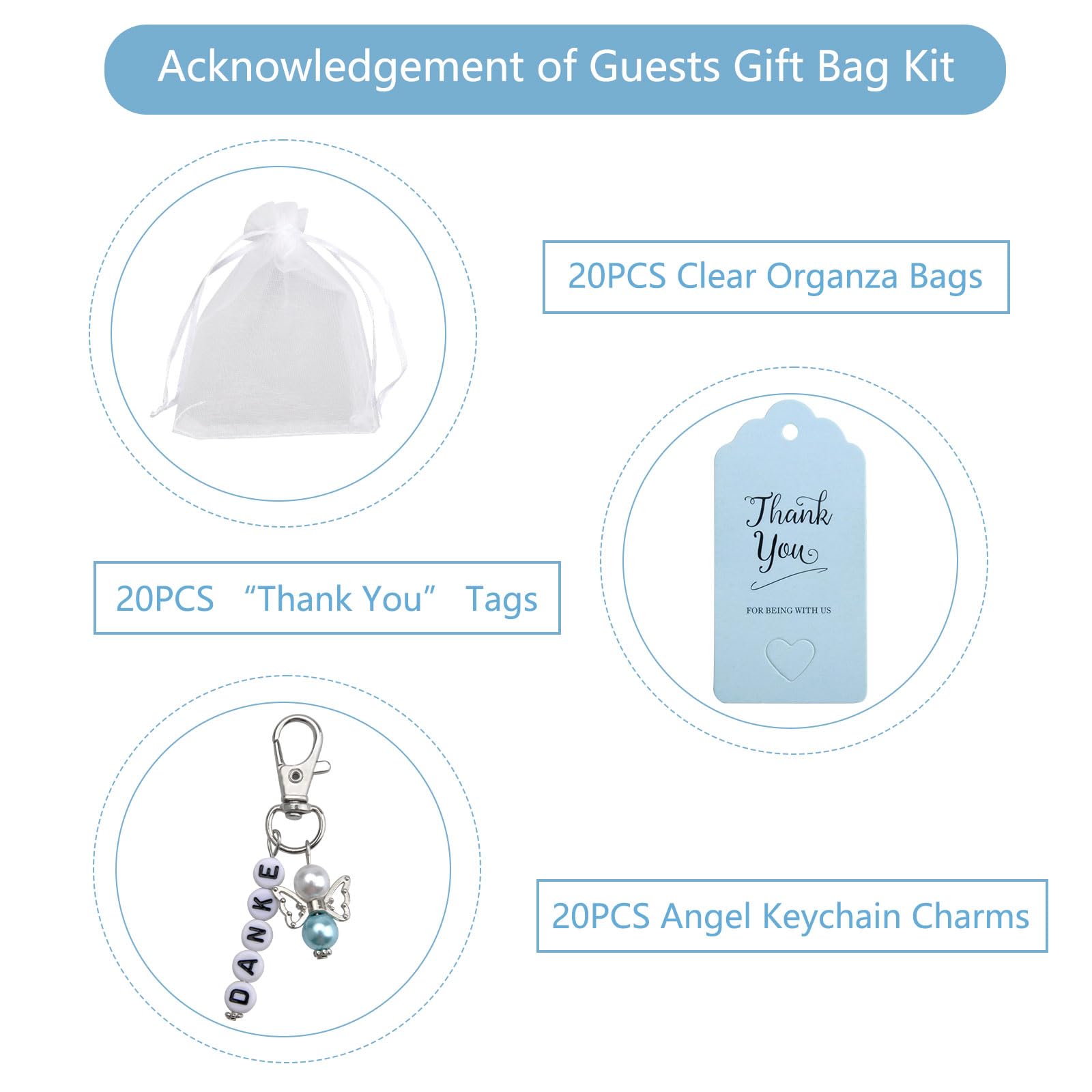 Lot De 36 Pendentifs Ange Gardien - Cadeaux Mariage Baptême Noël Communion Confirmation, Souvenirs Invités