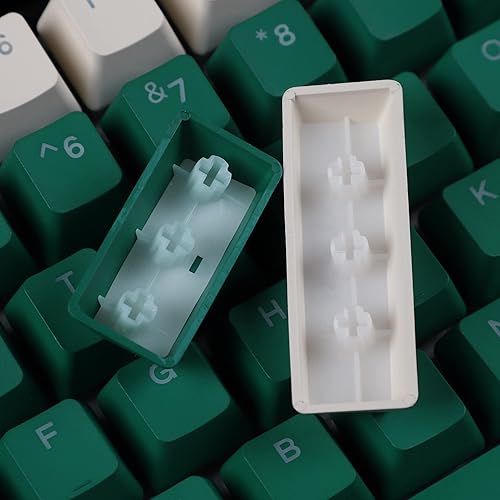 Miniatura 6 de YMDK Double Shot 108 Teñido PBT Shine Through OEM Profile Keycap Rainbow Carbon Sunset teclas retroiluminadas para interruptores MX Teclado mecánico