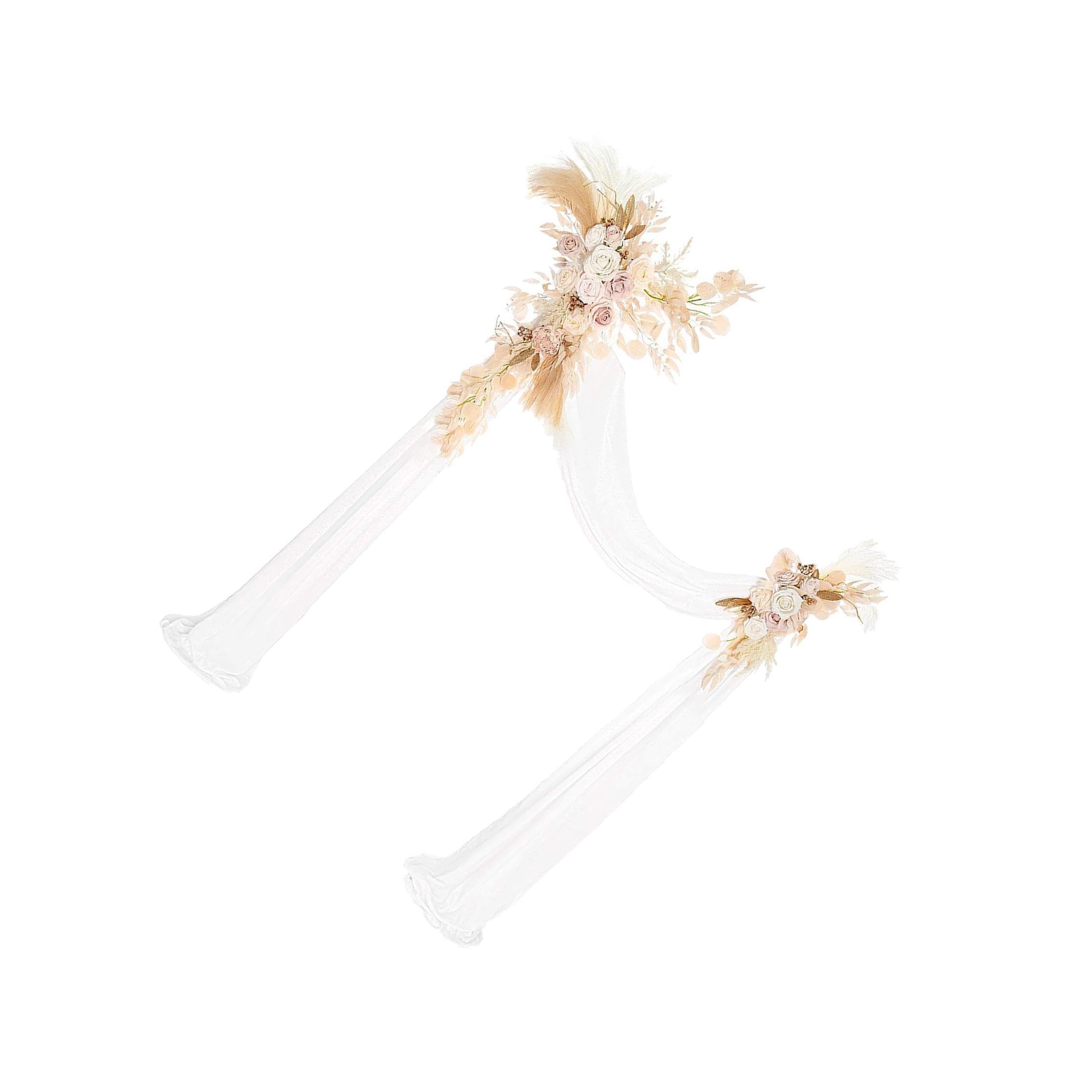 Zambuph Stunning Wedding Arch Garland Flowers Swag Lifelike Floral Arrangements Elegant Wedding Displays And Celebrations Flowers Backdrop Table Runner