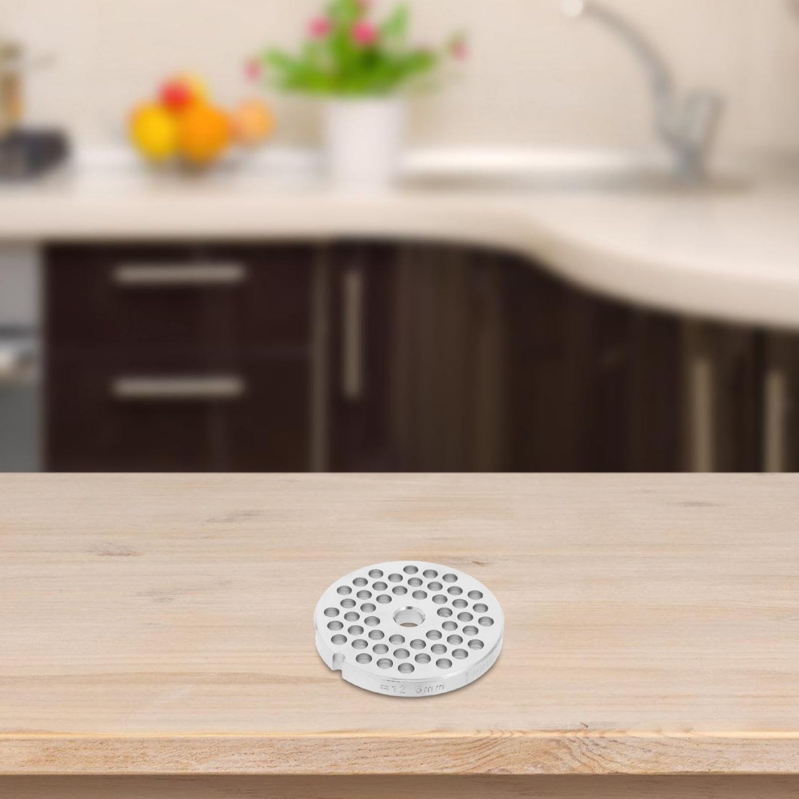 VALICLUD Disco Di Macinazione Per Tritacarne Elettrico 12# Foro 6mm in Acciaio Inossidabile Accessorio Per Carne Piastra Di Ricambio Per Cucina Macinazione Uniforme Produzione Di Salsicce
