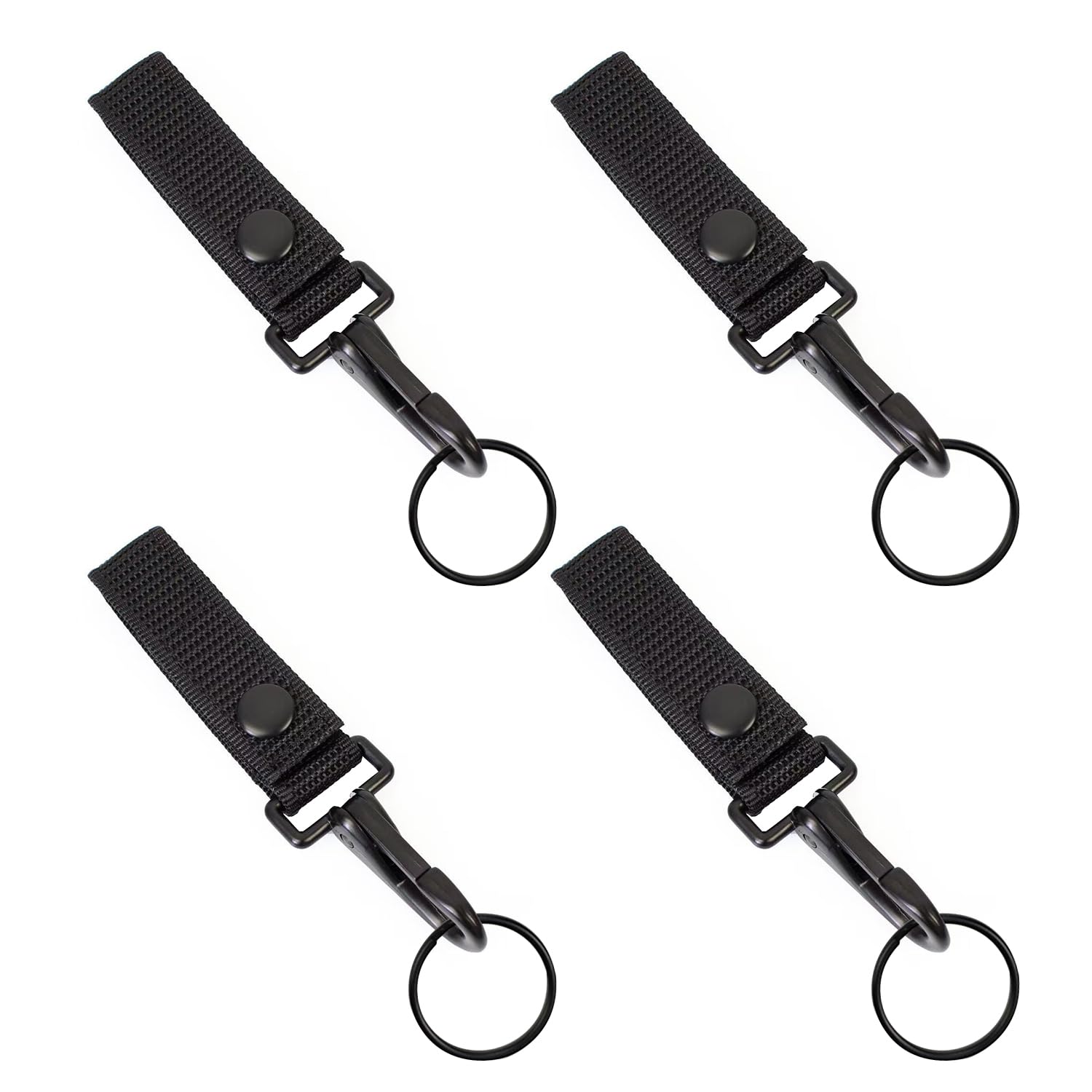 GDFHBD 4 Pieces Of Webbing Keychain, Outdoor Eagle Beak Hanging Buckle, Nylon Webbing Waist Accessories, Key Storage Hook.