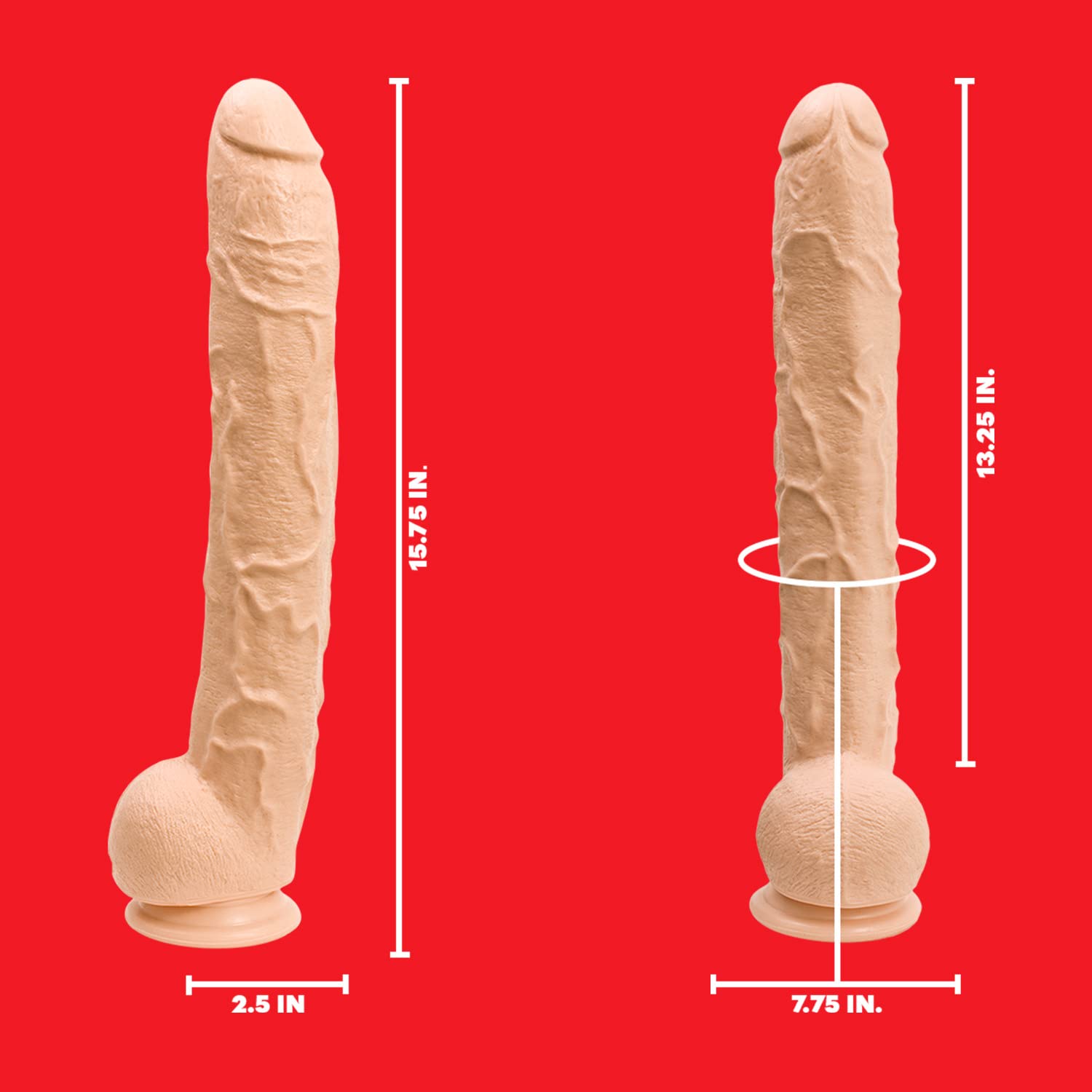 Doc Johnson Built-In-America Dildo Maxi - 1 unidad