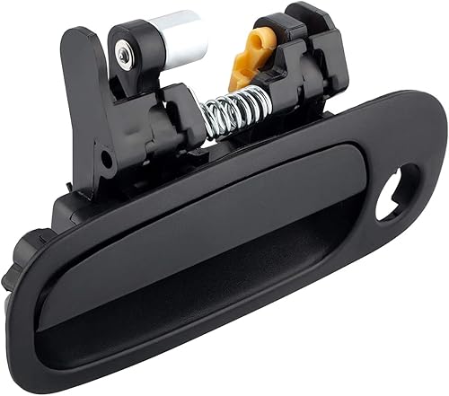 Miniatura 3 de Manija de puerta exterior negra para el lado izquierdo del conductor delantero con textura de plástico negro apto para Toyota Corolla 1998-2002,