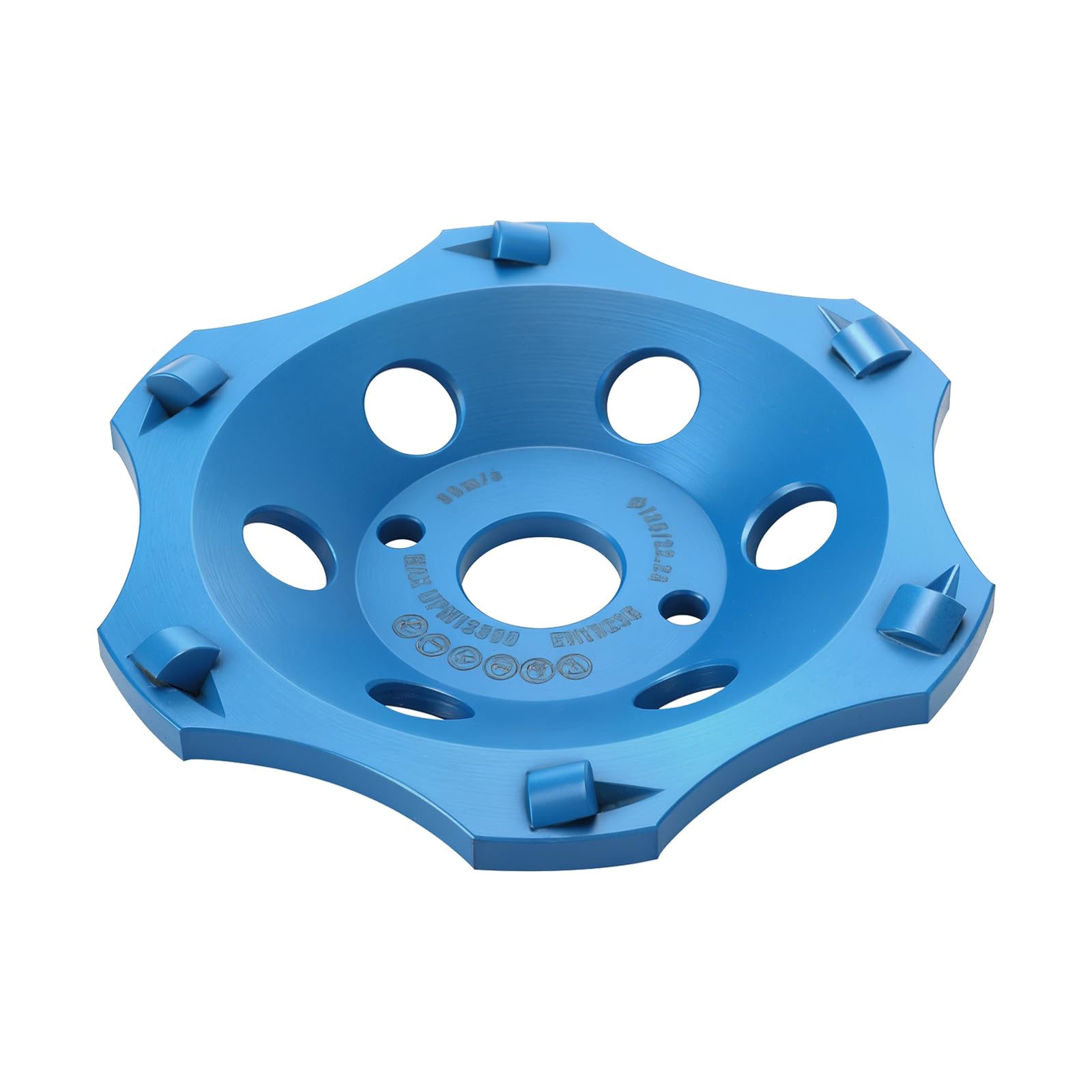 Plateau de ponçage diamanté PCD 125 x 22,23 mm, disque de ponçage PCD haute performance 125 mm pour meuleuse d'angle, convient pour granit, pierre naturelle et maçonnerie.