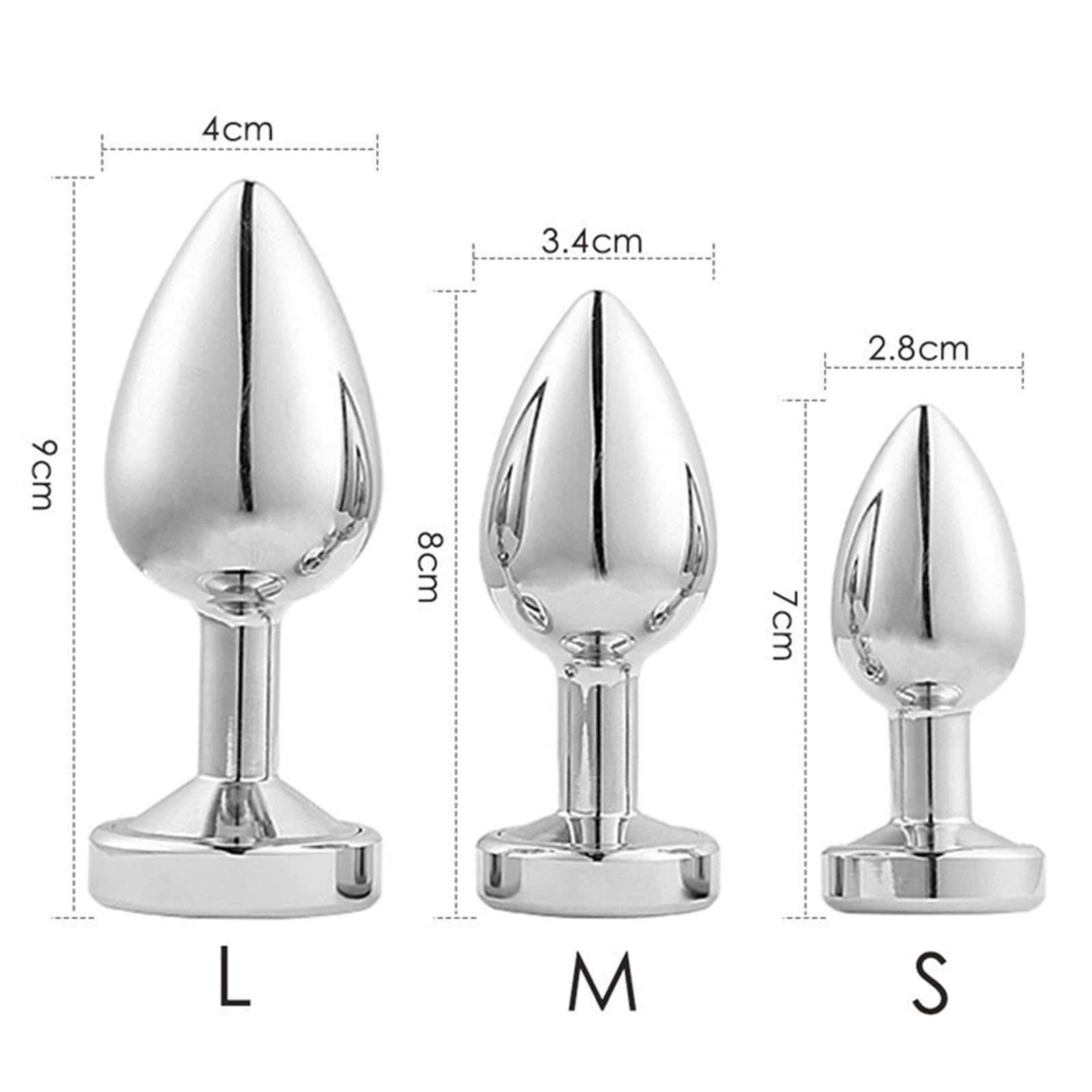 Anal Plug Vibrator with Luminous Tail Adult Sex Toys Rechargable 10 Modes Vibrating Butt Plug for Prostate Massage LED Colorful Light up for Beginners & Couple Sex Games: M Metal anal plug