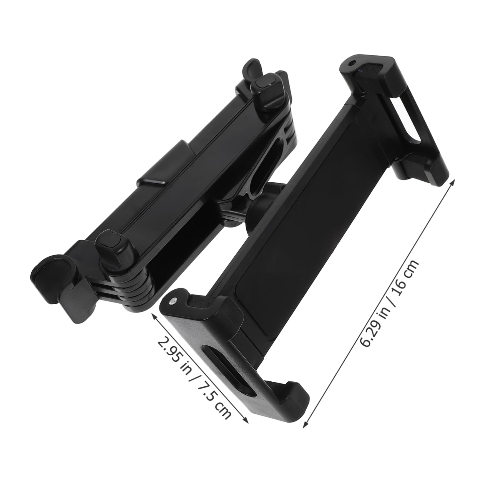 KOMBIUDA Car Tablet Holder for Headrest Adjustable Backseat Tablet Mount with Telescopic Arm Non Slip Protection Compatible with Tablets and Phones Easy Installation for Convenient