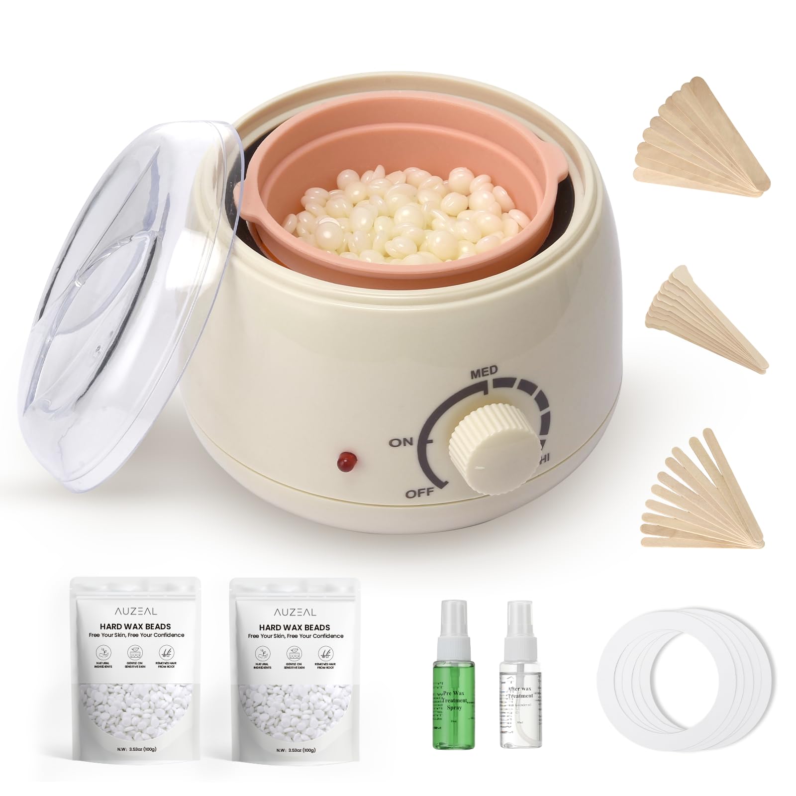 Mini Face Waxing Kit for Women, 250ml, Beginner Friendly