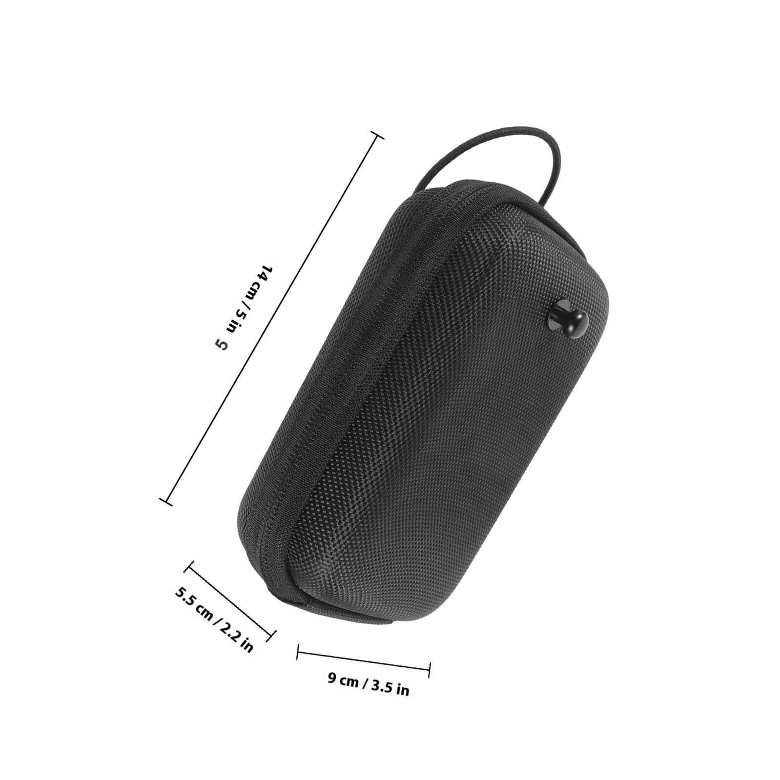 Healifty Custodia Porta Telemetro Golf Nero in Materiale Composito Resistente Agli Urti, Portatile alla Moda per Organizzazione e Protezione Durante Gioco