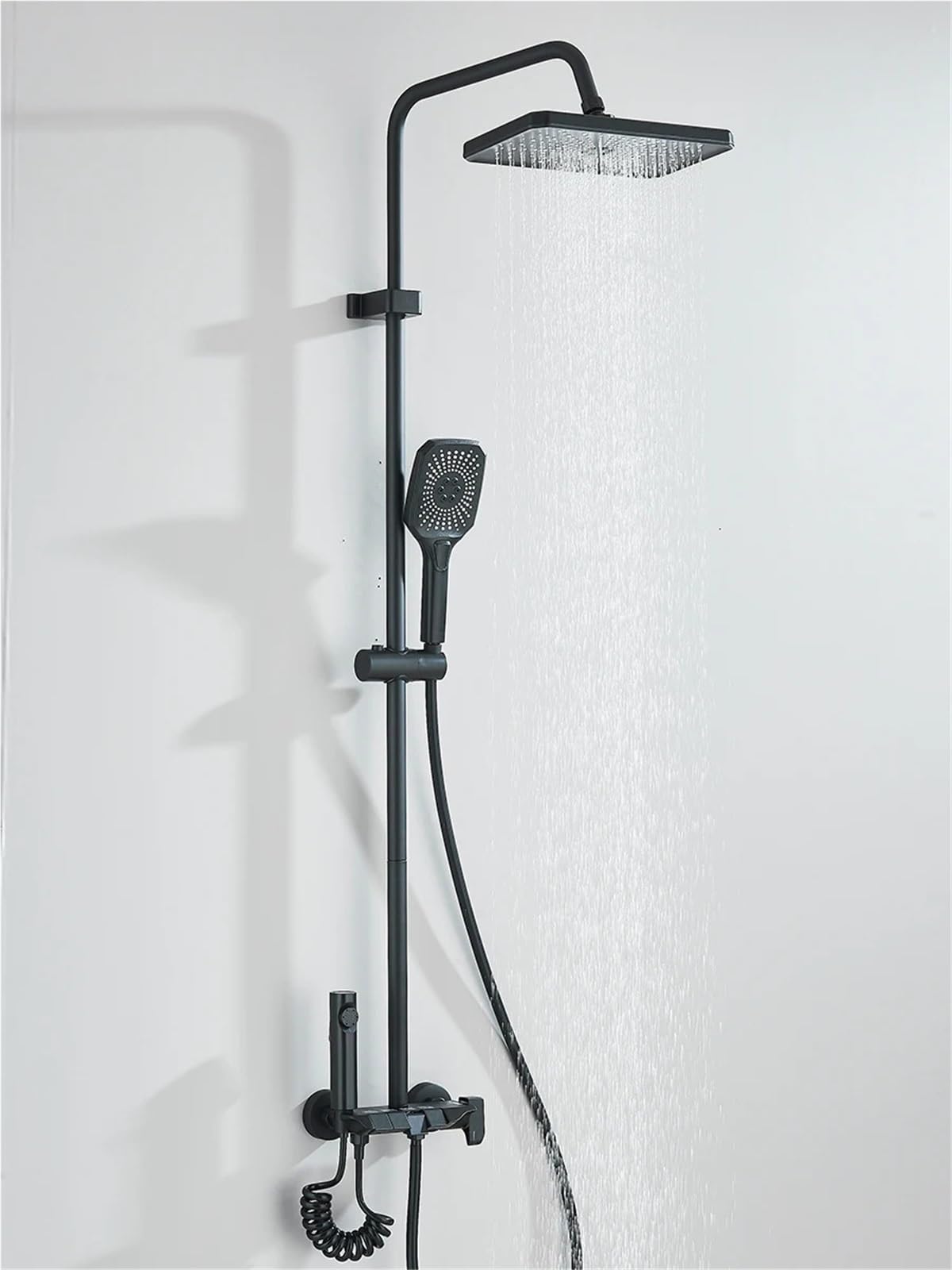 Kit de Douche de Pluie à 4 Voies avec Fonction Bidet, Ensemble de Robinet de Finition chromé pour Salle de Bain, tête de pulvérisation à Main de mélangeur à Froid Chaud avec Installation Facile