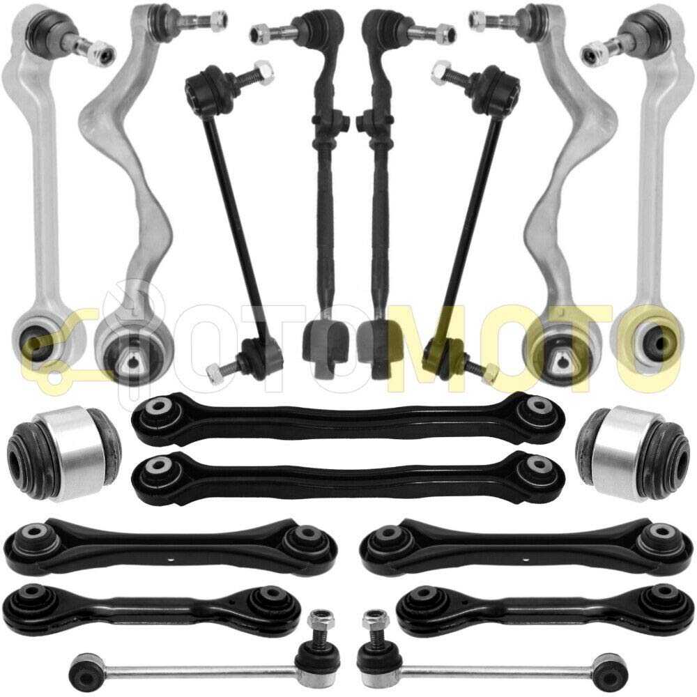 Kit bracci di sospensione anteriore posteriore compatibile per BMW 3 E90 E91 E92 E93 composto da 18 ricambi auto