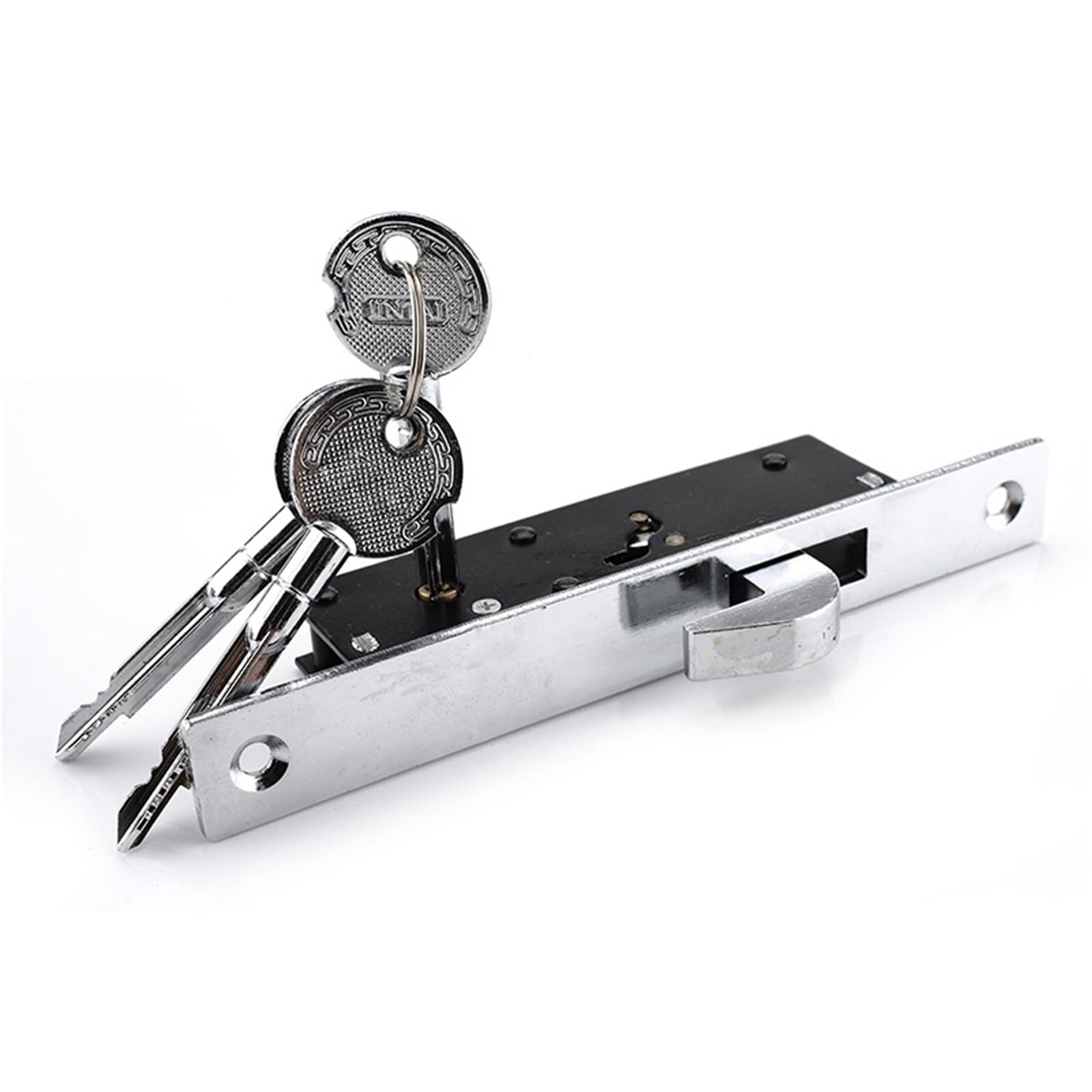 Cerradura de puerta corredera, cerraduras de ventana de aleación de Zinc, cerradura de seguridad for puerta de madera y suelo con llaves cruzadas for herrajes for muebles, 1 Uds.