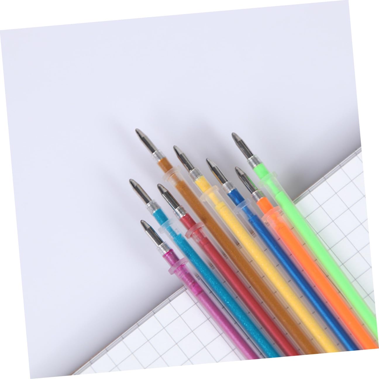 SEWACC 300 Pièces Recharges Stylos Gel Couleur Pointe Fine Encre pour Dessin Scrapbooking Bureau École