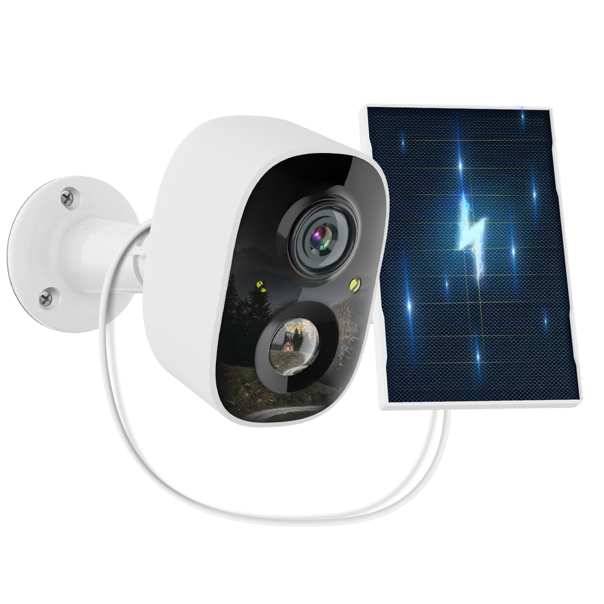 OOSSXX (100% Wire-Free) Solar Outdoor Wireless Security Camera Wi-Fi Battery Powered Cameras Video Surveillance-image-27