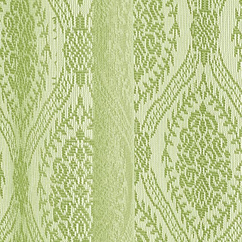 Image of Swayam 40% Blackout Polyester Window Curtain for Living Room & Bedroom | 5 Feet | Room Darkening Curtain with Eyelets | Pack of 1 | Ethnic Motif Design - Green