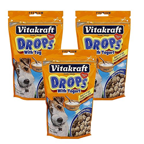 VitaKraft Drops with Yogurt Dog Treat Snacks - 3 PACK