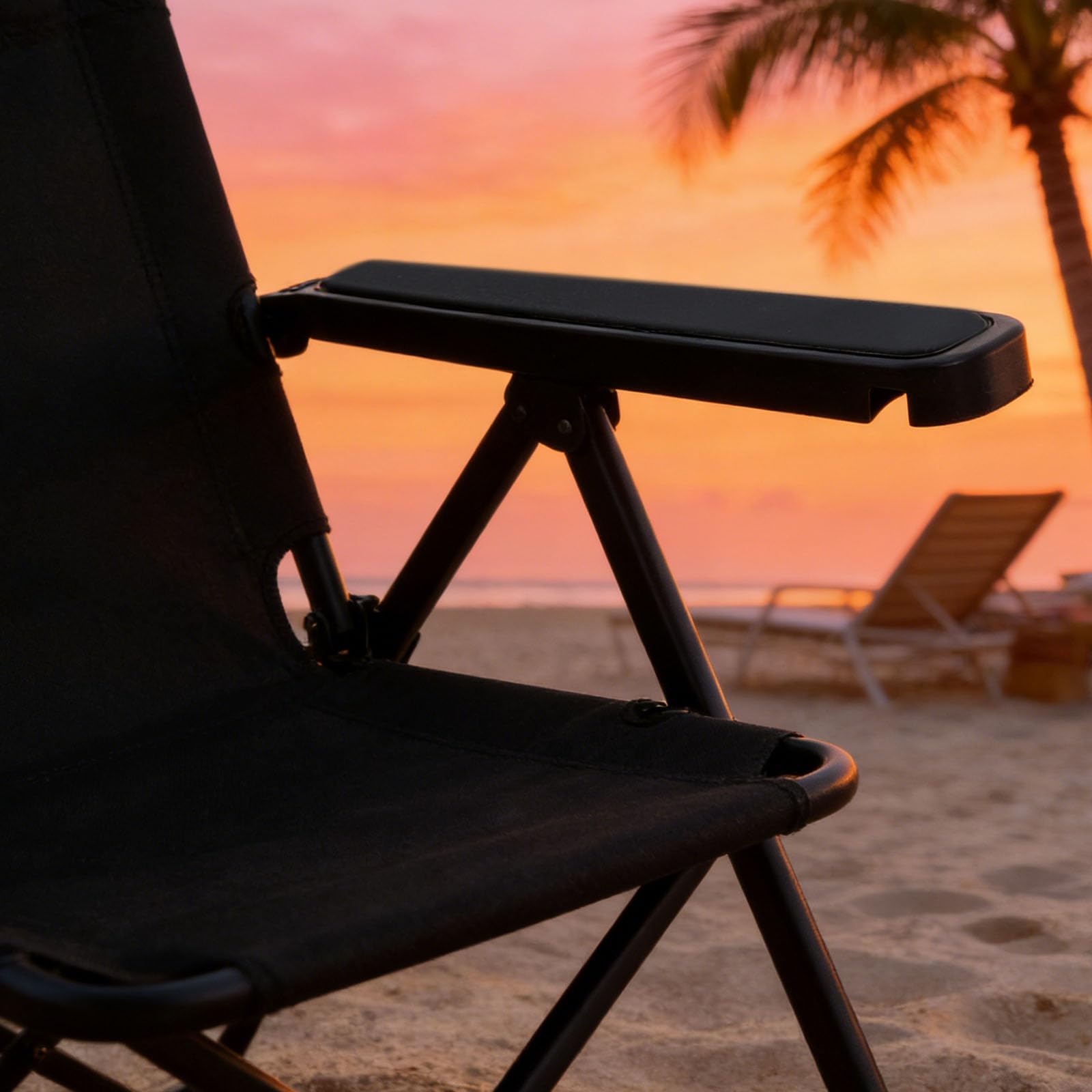 Apoyabrazos para Silla de Playa Plegable Cojín Acolchado ómico para Repozos Accesorio Repuesto Tornillos para Soporte Cómodo en Oficina y Exteriores