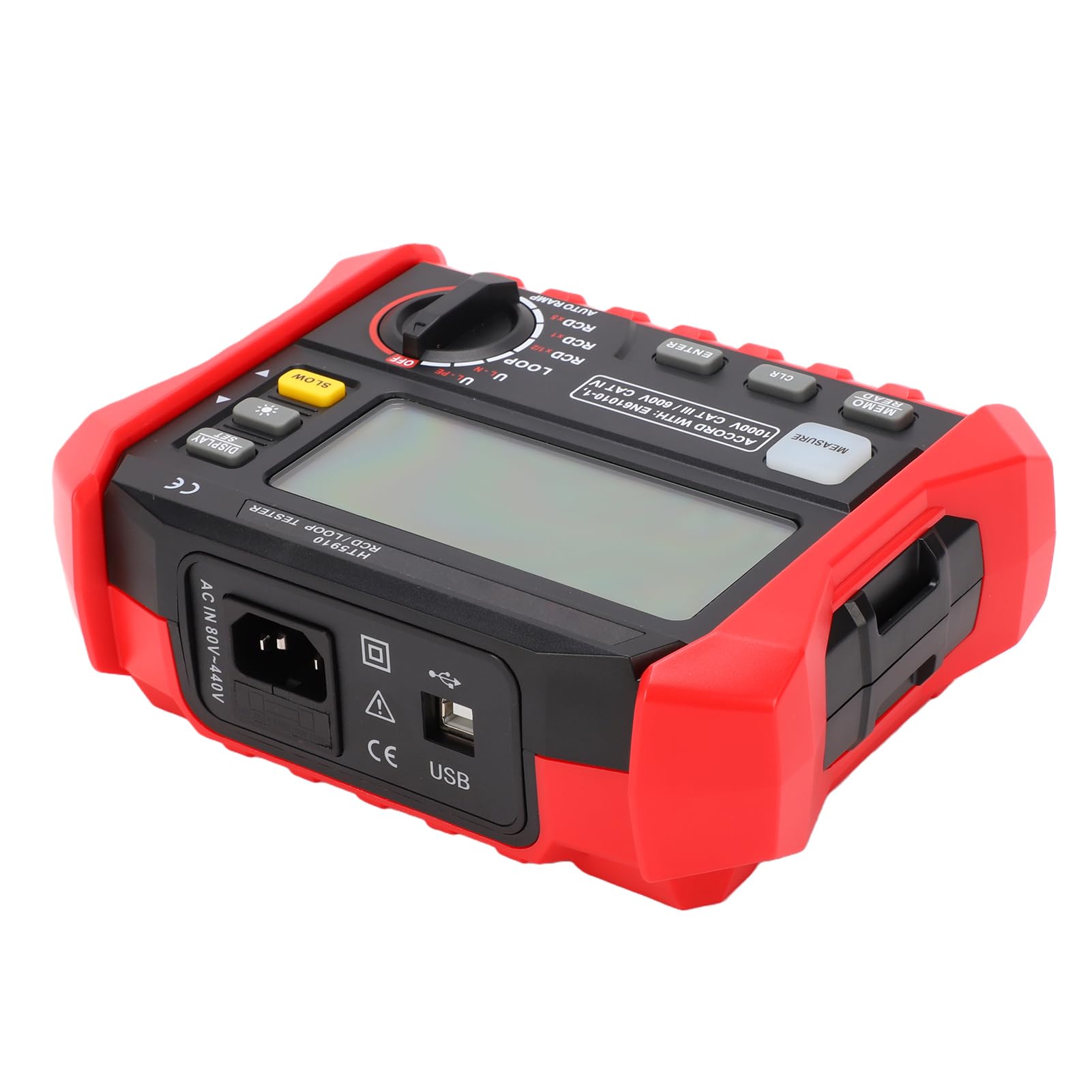 ViaGasaFamido Multifunktioneller Schleifenstromkreis-Impedanztester für Elektrische Sicherheitsinspektionen in Motoren und HVAC-Systemen (Standardpaket)