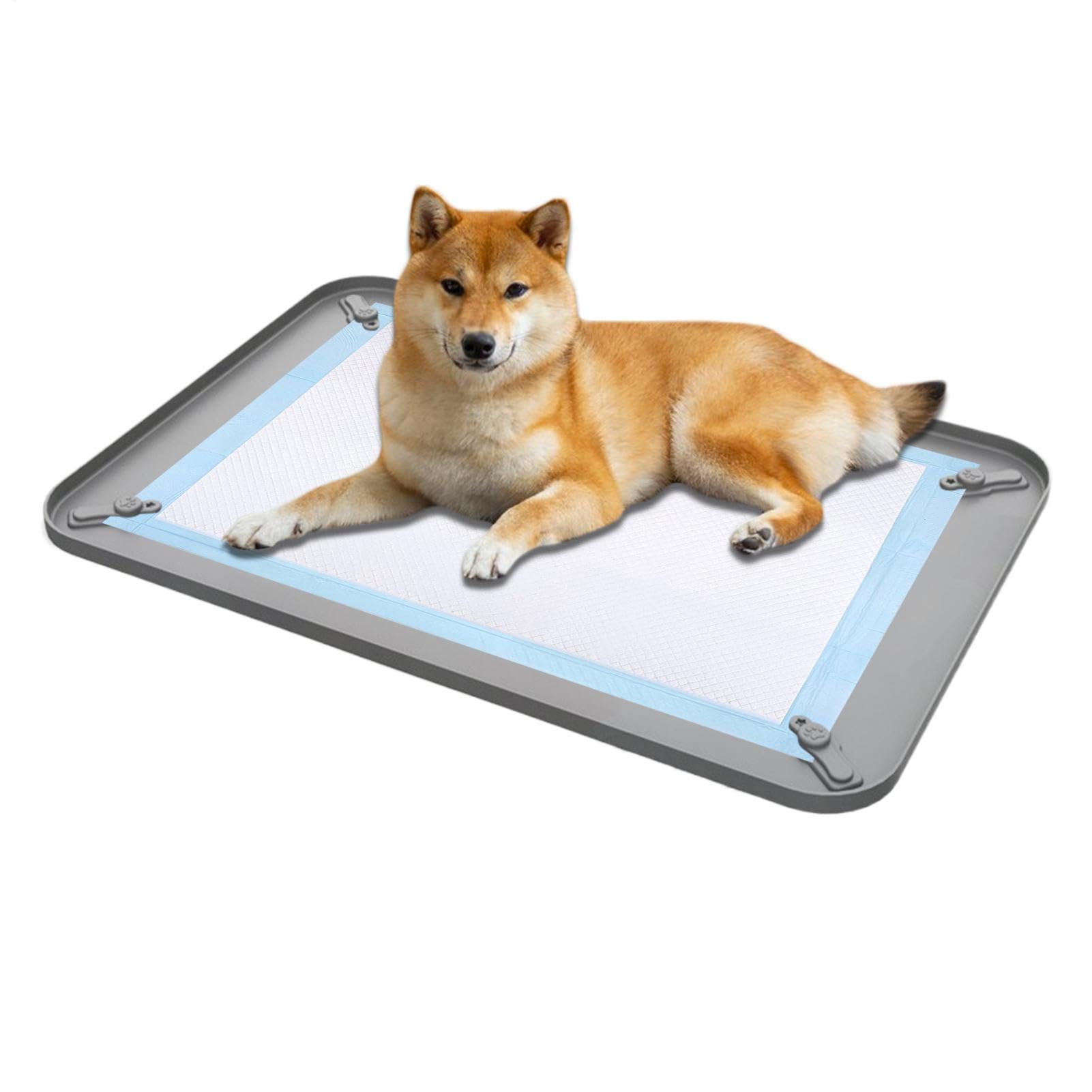 Vassoio Igienico per Cani Silicone Antiversamento Antiscivolo A Prova Di | Porta Traversine Addestramento Cane Per Casa Appartamento Camera Da Soggiorno Pavimento Coperta