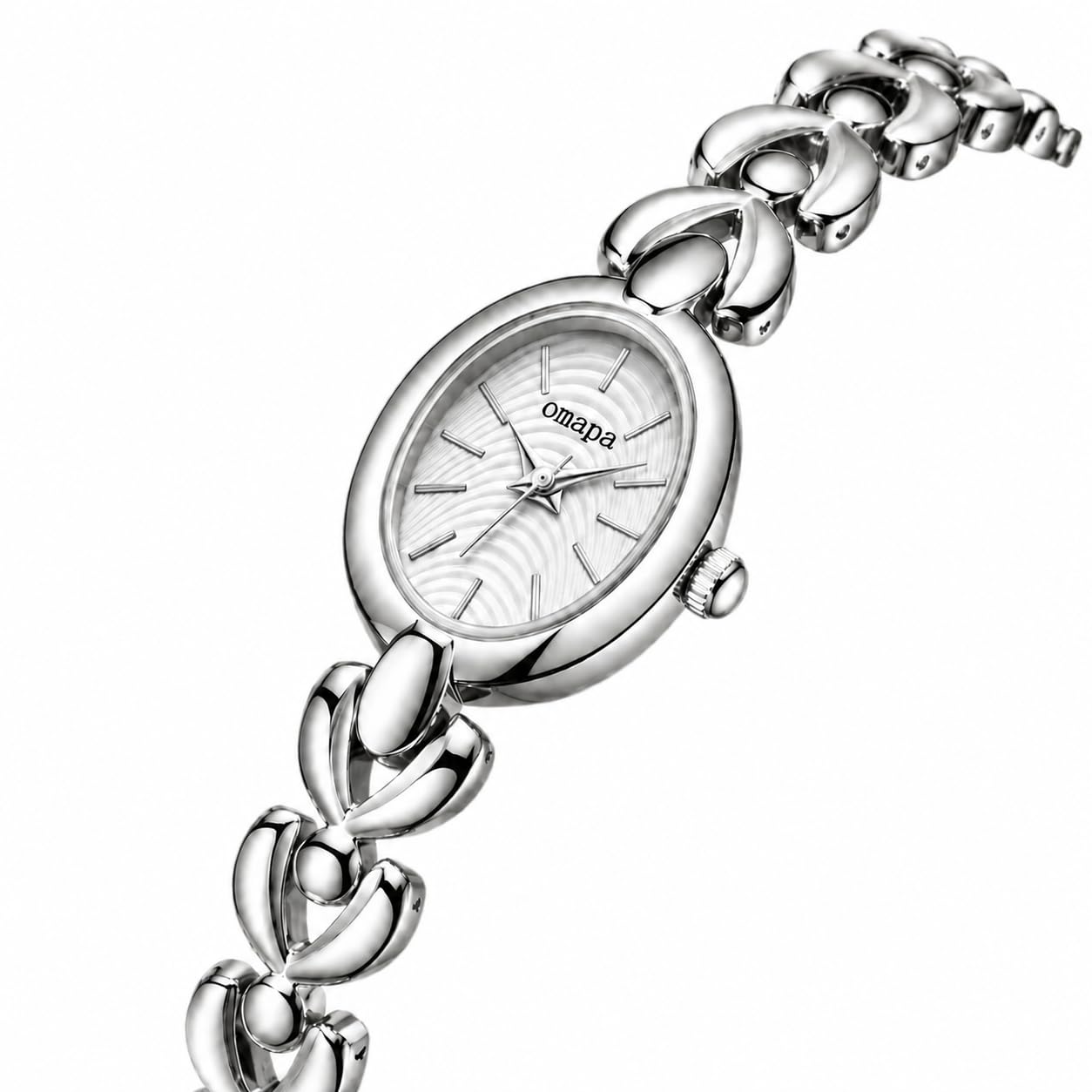 MASTOP Orologio da donna con bracciale ovale delicato, stile vintage, tonalità oro
