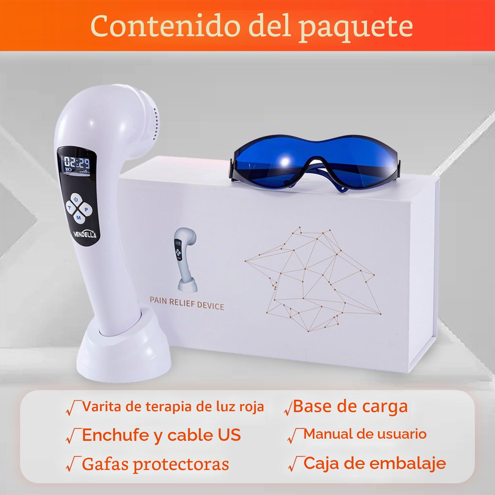 Terapia láser para el hogar, terapia de fisioterapia de luz roja, dispositivo láser para aliviar el dolor muscular, articular y tisular, 3 x 808 nm + 10 x 650 nm