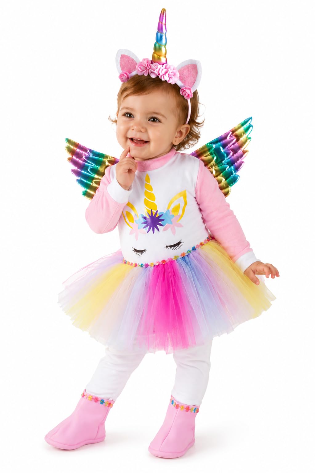 Pegasus Costume Petite Licorne Arc-en-ciel Premiers Pas De Carnaval