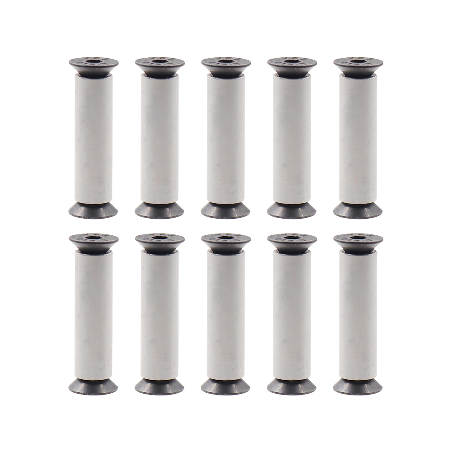 Knife Handle Bolts,ULIFESTAR Alloy Steel Knives Maker Screws,Flat Head Rivets Screw Fastener Nut,10PCS DIY Scale Screw Fastener,Knife Handle Rivets Screws for DIY Making
