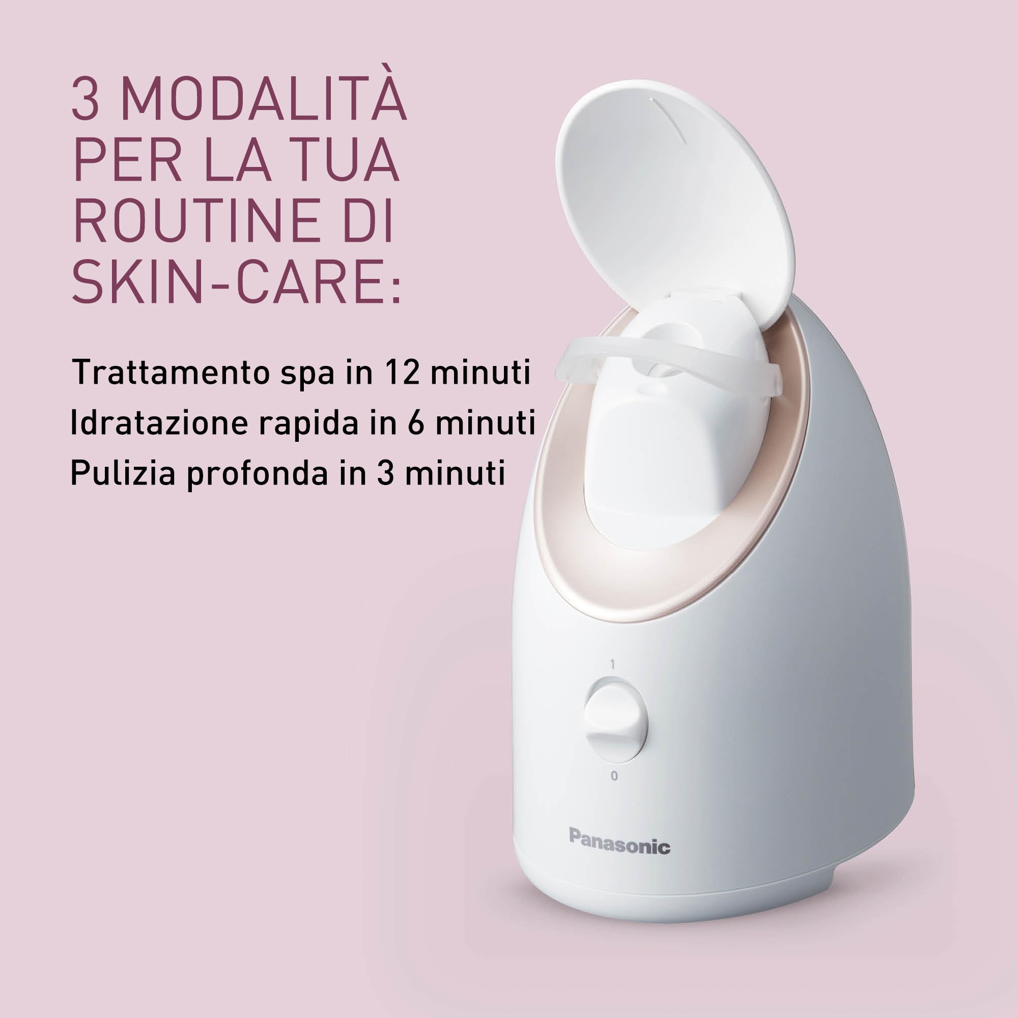 Panasonic EH-XS01 Sauna Facciale con Tecnologia Nanoionica, Cura del Viso, per una Pelle Morbida ed Elastica