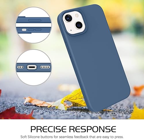 Miniatura 9 de DOMAVER Para iPhone 13 Funda De Silicona Delgada De Gel Suave De Goma De Goma De Microfibra Forro Cojín Textura Niños Hombres A Prueba De Golpes