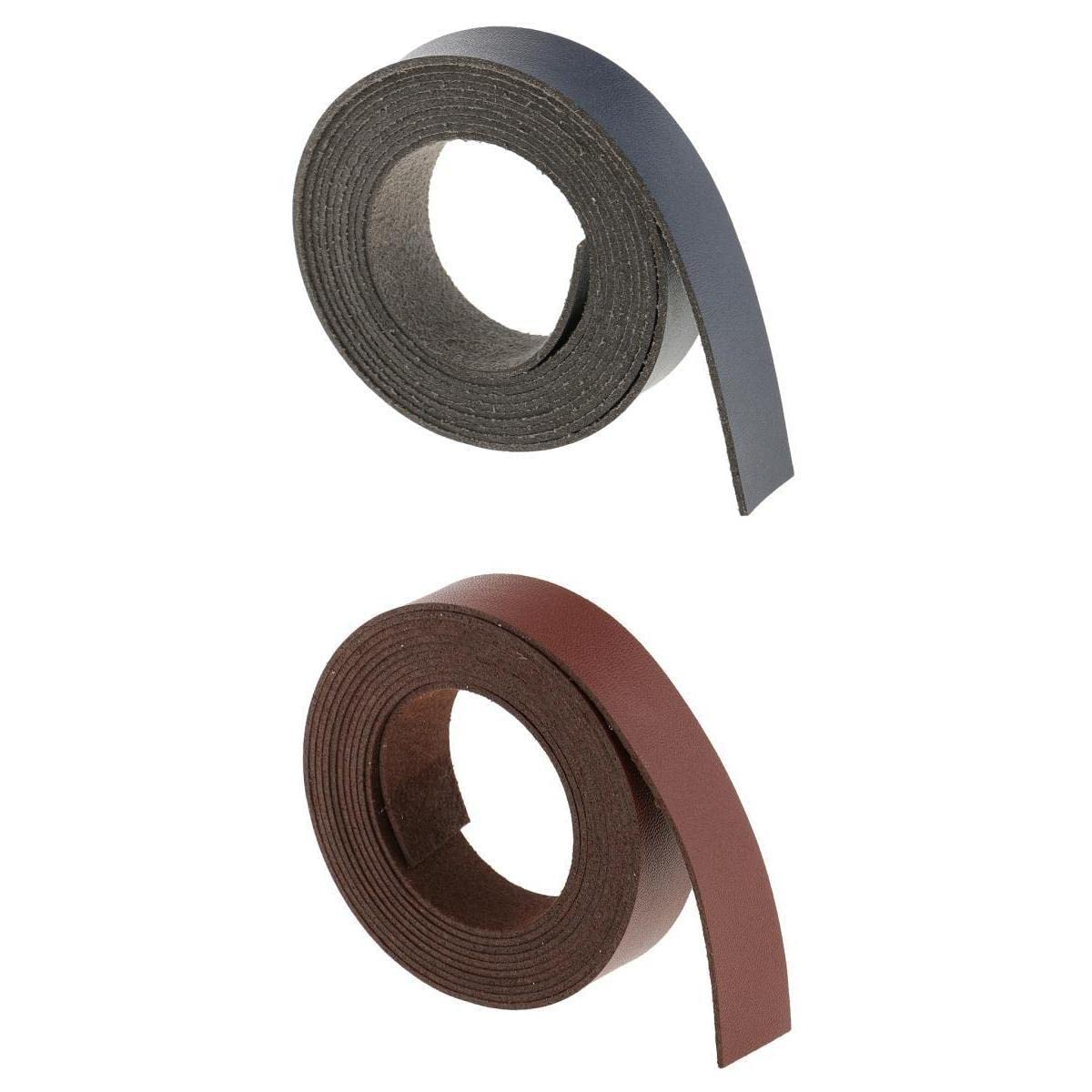 FABLOFT® 2M Long Faux Pu Leather Tape Strap Ribbon for Garment 2cm in Width, Set of 2-image-5