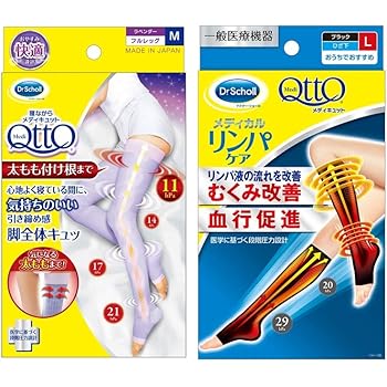 Amazon セット買い 寝ながらメディキュット フルレッグ 太もも付根まで M 着圧 加圧 ソックス 就寝時用 スリム 美脚 靴下 一般医療機器 おうちでメディキュット リンパケア ひざ下 つま先なし L 血行改善 血行改善 むくみケア用靴下 メディキュット ドラッグストア
