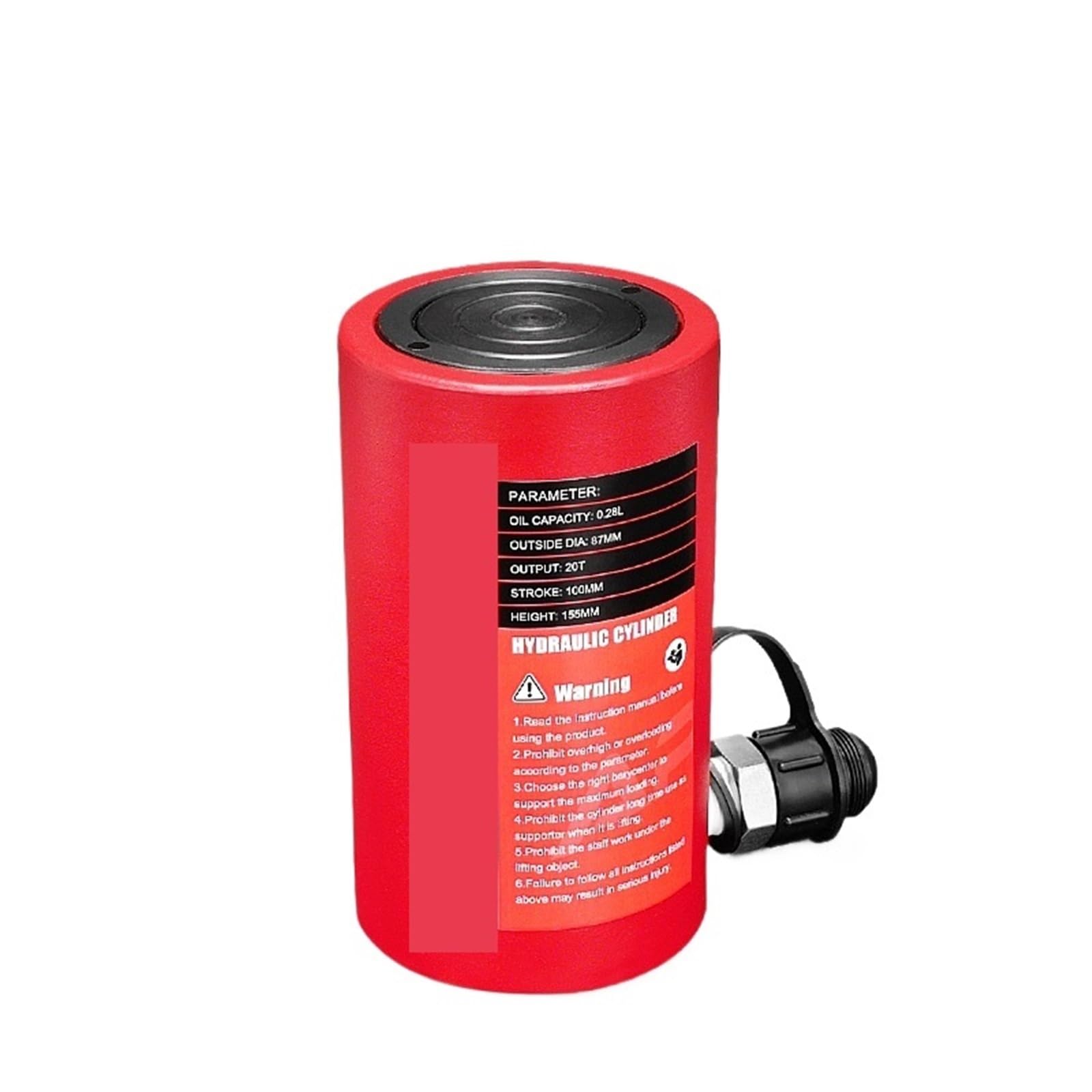 JVDDI Hydraulic Jack Hydraulic Jack with Output of 20T Stroke of 100mm Long Type Cylinder RC-20100 for Vehicle SUV Van Truck Repair