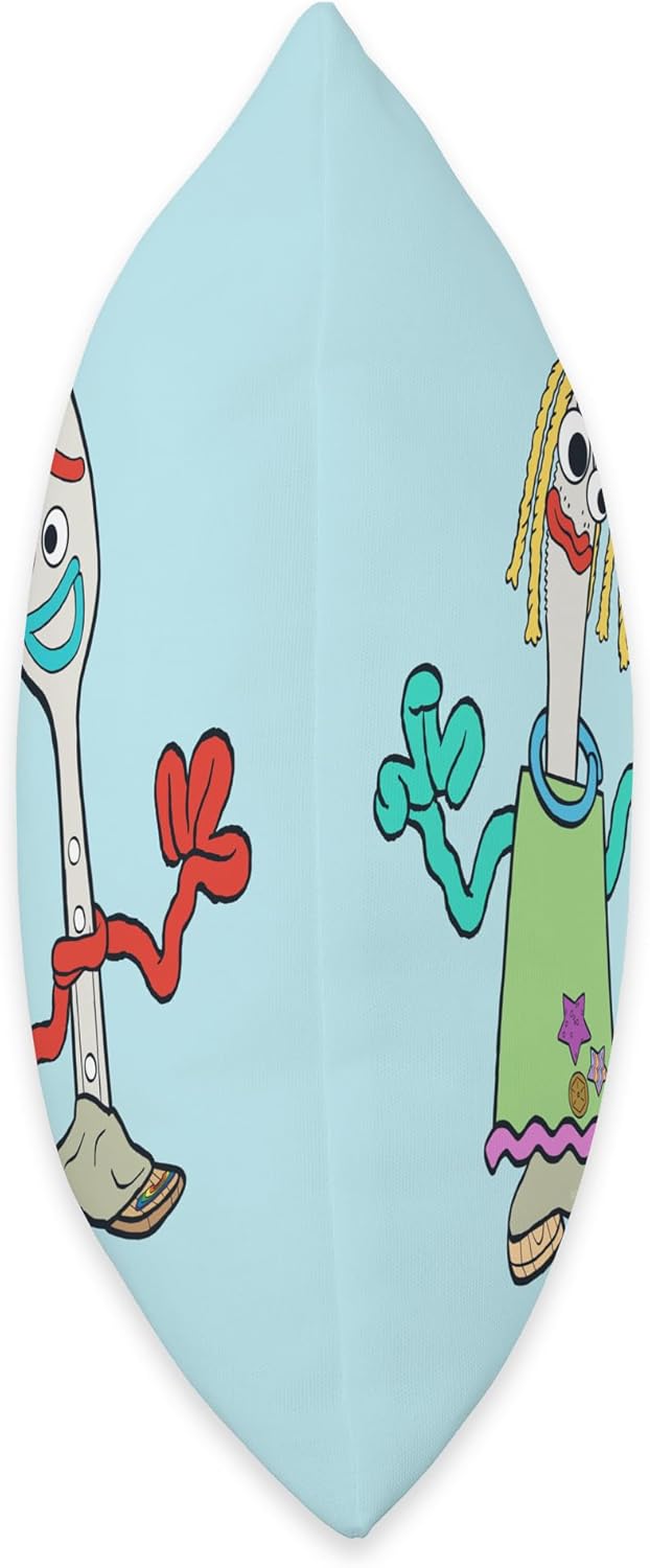Disney and Pixar’s Forky and Karen Throw Pillow