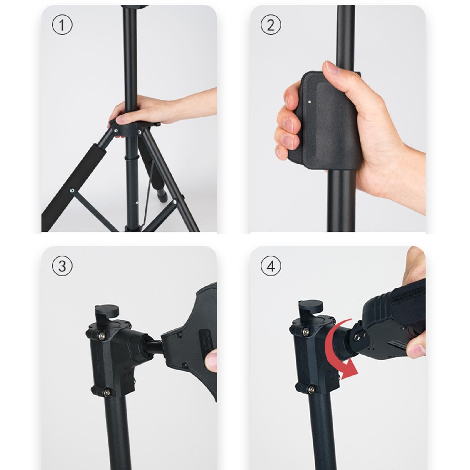 Harilla Soporte para Guitarra, Soporte para Guitarra Acústica, Guitarras Colgantes, Soporte de Suelo, Soporte para Instrumentos para Y Bajistas, Re