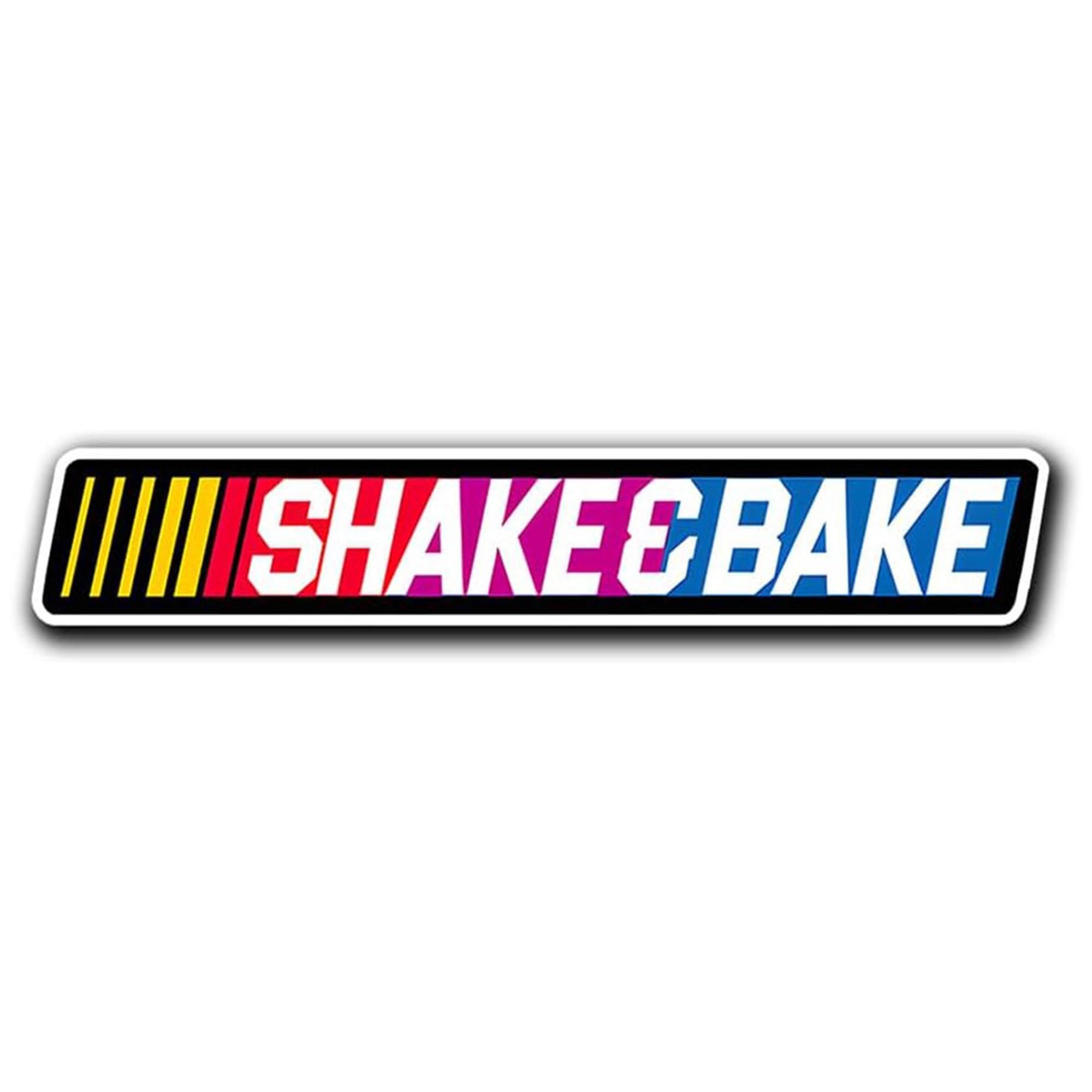 3 PCs Shake and Bake Vinyl Bumper Sticker Sticker for Helmet Dirt Racing Bike Car Truck Motorbike 3 Inches