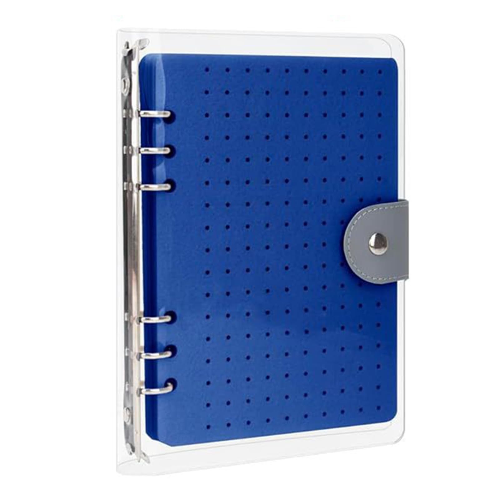 ZhzeYun Brooch Display Book Portable Pin Organizer 8 Pages Enamel Pin Display with Clear Cover Felt Trading Binder for Brooch Collectors Replaceable Pages Lightweight Storage Portfolio Blue