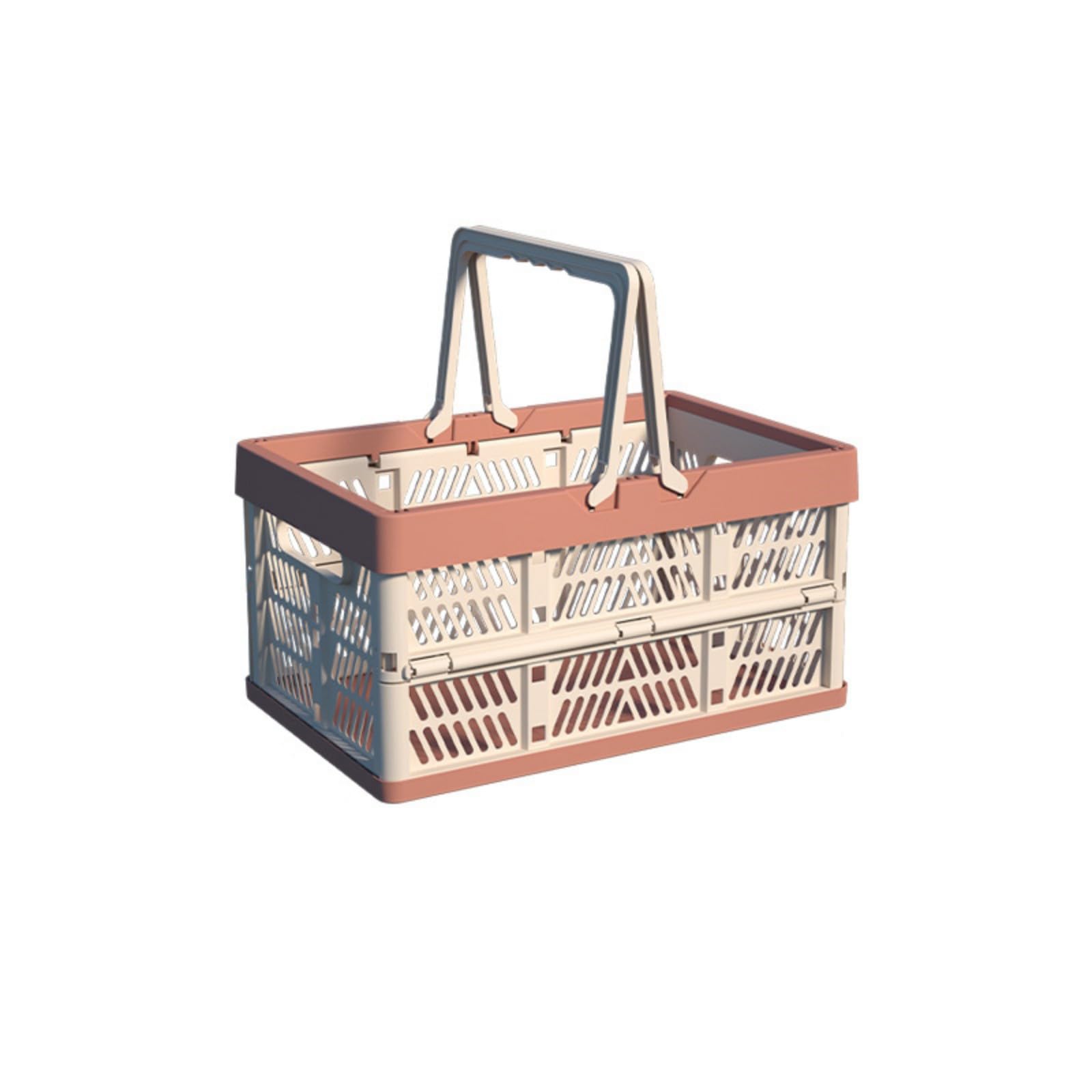 Whoasyst Sturdy ABS Extendable Basket Container Great for Camping and Home Household Compact ABS Folding Storage Functional Option for Household and Trips