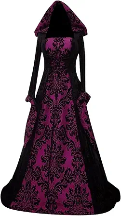 OIOLOYJM Renaissance Costume Women Medieval Sexy Plus Size Witch Vampire Gothic Halloween Costumes Woman 2025 Clothes Dresses