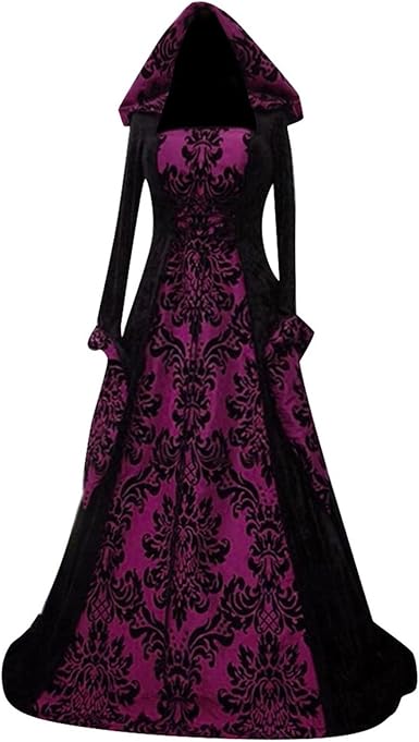 OIOLOYJM Renaissance Costume Women Medieval Sexy Plus Size Witch Vampire Gothic Halloween Costumes Woman 2025 Clothes Dresses