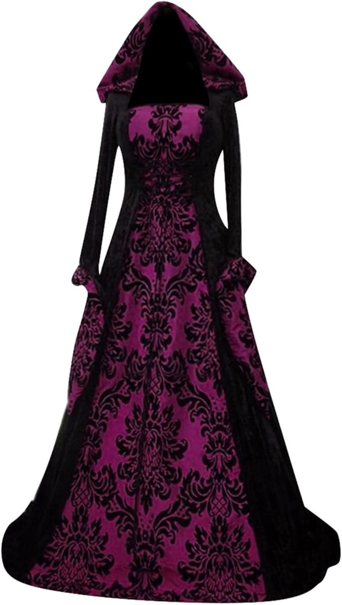 OIOLOYJM Renaissance Costume Women Medieval Sexy Plus Size Witch Vampire Gothic Halloween Costumes Woman 2025 Clothes Dresses