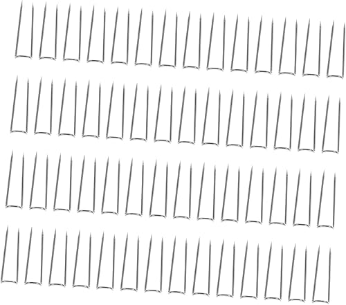 LALAFINA 100 piezas de pasador de costura floral en U - bloqueo doble en forma de U - costura ecológica U- manualidades agujas de paja, coronas de