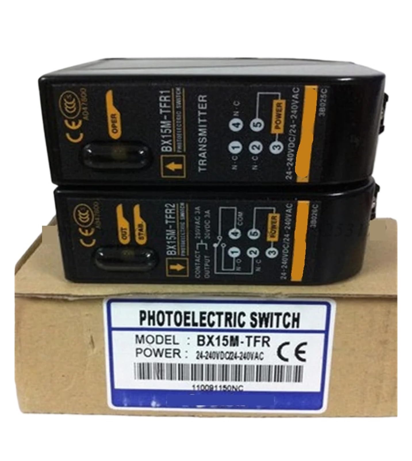 Capteur photoélectrique BX15M-TFR barrière cellule détection longue distance