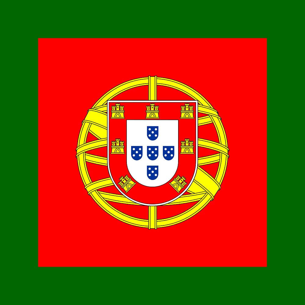 Drapeau Naval Portugal 120x120 - Pavillon Haut de Gamme de 1.35m²