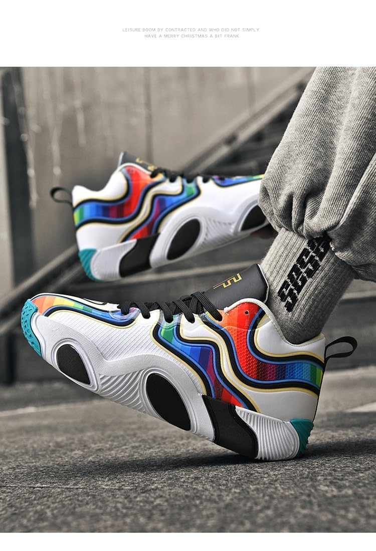 Scarpe da Basket Unisex Ammortizzate Traspirante Antiscivolo Sneaker Sport