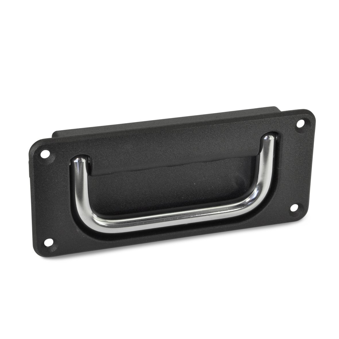 Ganter Normelemente GN 425.8-120-CR-SW-A 8-120-CR-SW-A-Folding Bowl Handles, Black, RAL 9005, Textured matt, Länge l1: 120mm