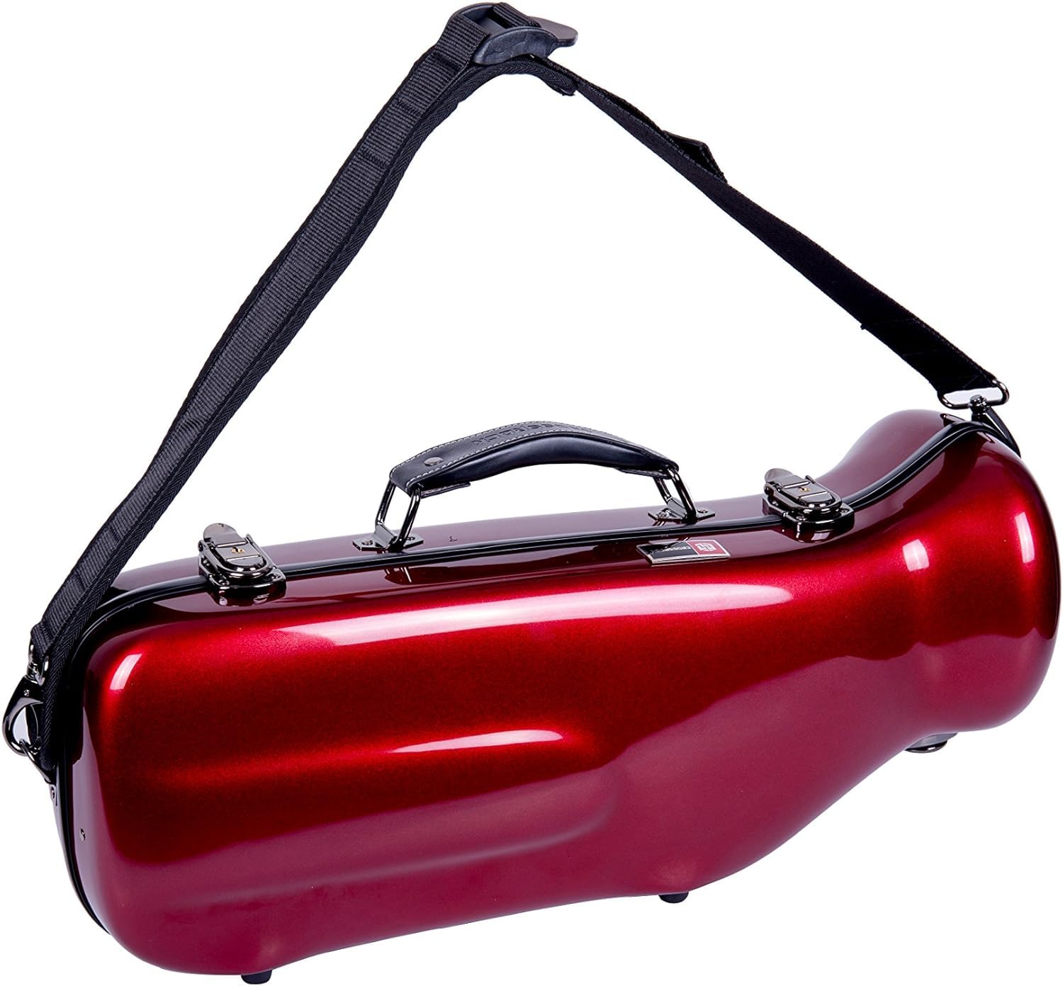 Crossrock Étui en fibre de verre pour trompette avec bretelles amovibles - Rouge (CRF1020TRRD)