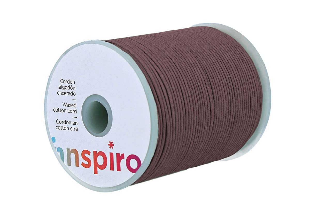 Cotton cord Waxed Fine copper 1 mm. 100 m.