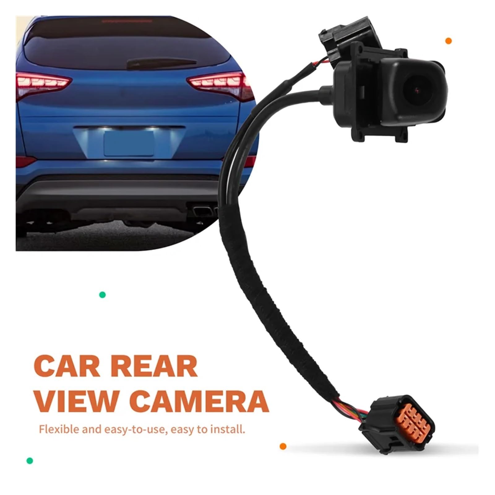 Kamera cofania Kompatybilna z Hyundai Tucson 1.6L 2.0L 2015-2018 | Wspomaganie parkowania, Część zamienna, Bezpośrednie dopasowanie, OE 95766-D3700