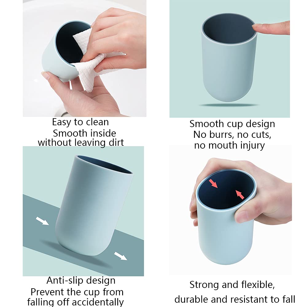 Rabyleo Tazza Per Spazzolino Da Denti Da Bagno A Due Colori Con