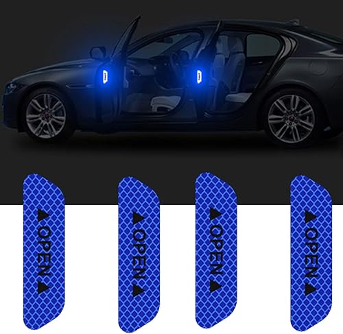 Miniatura 1 de TRNOI Calcomanías y calcomanías de automóvil, calcomanías reflectantes de advertencia para puerta de automóvil, marca de advertencia para puerta de