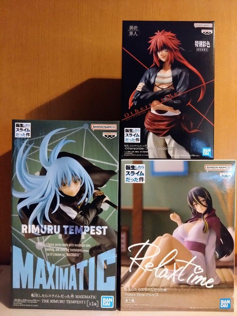 本物の製品を販売する 転生したらスライムだった件 フィギュア3種セット